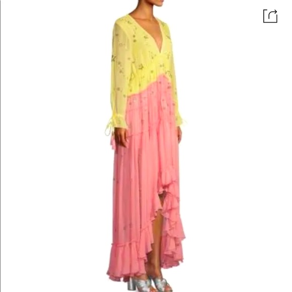 New! Exclusive Rococo Sand V-neck Ruffle Dress 💖 - Picture 4 of 6